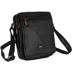 Listonoszka skórzana Peterson [DH] PTN-IG-8-NDM czarna