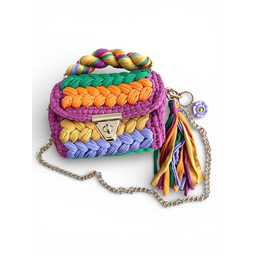 Pakamera Torebka handmade + brelok z gliny polimerowej