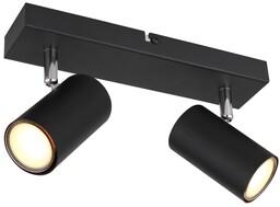Globo Sufitowa lampa reflektorowa Robby 57911-2B czarna chrom