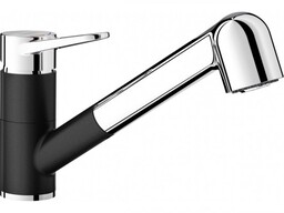 BLANCO 526428 Bateria WEGA-S II Silgranit-Look Czarny/Chrom