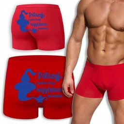 BOKSERKI RED Prezent Walentynki POTRZYJ SPEŁNIĘ NAJGŁĘBSZE MARZENIA