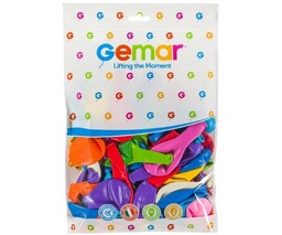 Balony Gemar Mix pastelowe A80 21cm 100 sztuk
