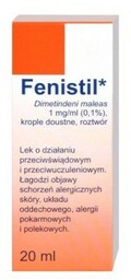 Fenistil krople doustne 1 mg/ml, 20 ml
