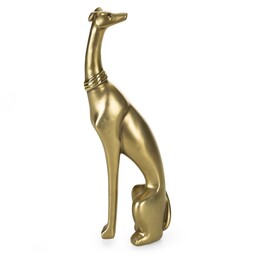 Eurofirany Figurka dekoracyjna Dog 01 13x7x36 Pies złota
