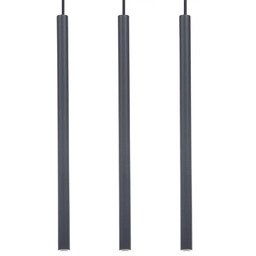 Sigma Zwisająca podłużna lampa Sopel 3 41454 metalowe