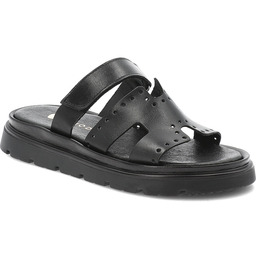 Armodo Czarne Klapki Obuwie Damskie Na Płaskiej Podeszwie