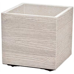 Donica ogrodowa Madera Square Eco Wood Eco White
