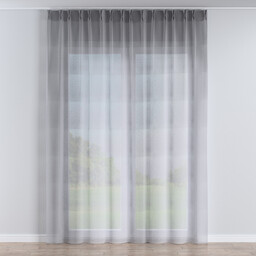 Firana na haczykach flex podwójnych, szary, Delicate Premium