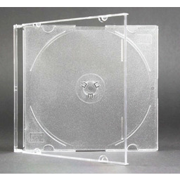 Pudełka na płyty CD/DVD slim 50 szt przeźroczyste