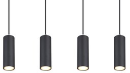 Globo Wisząca lampa Robby 57911-4HB nad łóżko czarna