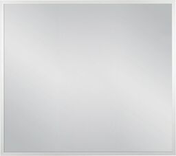 Lustro łazienkowe w srebrnej ramie aluminiowej 90x80cm