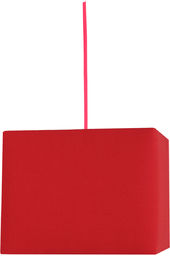Candellux BASIC 31-06066 lampa wisząca kwadratowy czerwony abażur