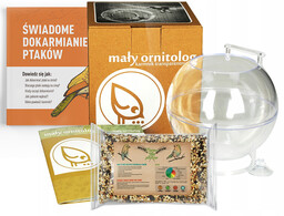 Karmnik dla ptaków na okno, szybę. Pokarm 1kg