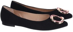 Baleriny damskie Eksbut 2E-6586-136 czarny 37
