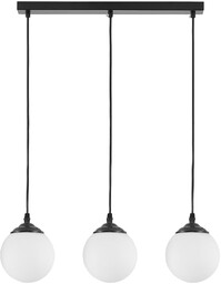 NOWOCZESNA POTRÓJNA LAMPA WISZĄCA CZARNA FINO W3