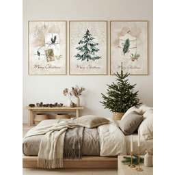 Pakamera Zestaw 3 plakatów Christmass tree