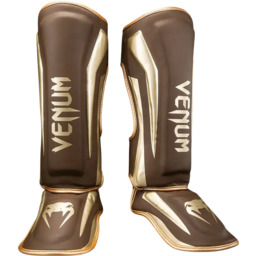 Venum Ochraniacze Piszczeli Shin Guards Elite Dark Brown