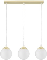 NOWOCZESNA POTRÓJNA LAMPA WISZĄCA KLASYCZNE ZŁOTO FINO W3