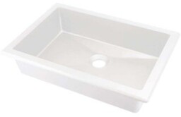 DEANTE Umywalka wpuszczana w blat CORREO 50x35 granitowa