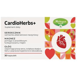 CardioHerbs+, serdecznik, magnez i głóg dla twojego serca,