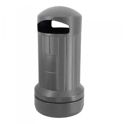 Kosz uliczny TWIST 70L szary