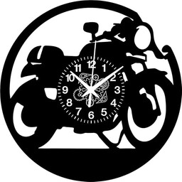 Instant Karma Clocks Motocykl Motocykl Winylowy zegar ścienny