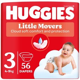 HUGGIES Pieluszki Little Movers Jumbo Pack 3 4-9