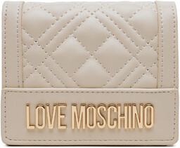 Mały Portfel Damski LOVE MOSCHINO JC5601PP1MLA0110 Beżowy