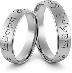 Obrączki srebrne elfickie - obrączki władcy pierścieni -