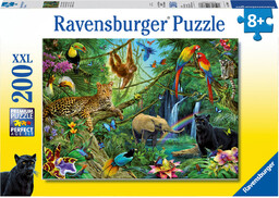 Ravensburger, puzzle, Zwierzęta w dżungli, XXL, 200 el.