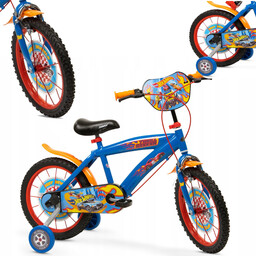 Rowerek Dziecięcy Rower 14" Hot Wheels Niebieski Kółka