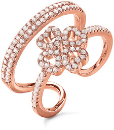 Biżuteria FOLLI FOLLIE 3R17S015RC-56. Pierścionek, Kolor różowy. Kobieta.