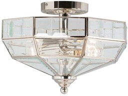 Old Park lampa sufitowa 2xE27 polerowany nikiel OLD-PARK-PN