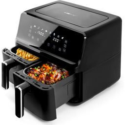 Frytkownica beztłuszczowa Clatronic Dwukomorowa Podwójna 2700W 8L