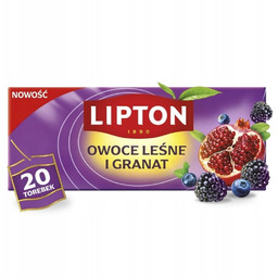 Herbata owocowa Lipton Her Owoc Leśny Granat 20