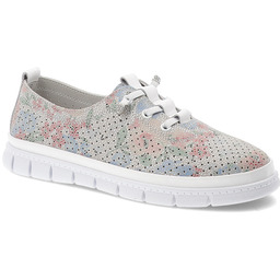 Filippo Półbuty damskie, ze skóry naturalnej perforowana cholewka