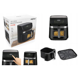 Frytkownica beztłuszczowa Air Fryer Alpina 9L 1800W zokienkiem