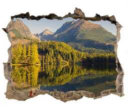 Dziura 3d w ścianie naklejka Panorama Tatry
