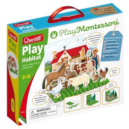 Quercetti, Montessori Play, układanka magnetyczna Zabawa ze środowiskiem