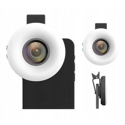 Lampka Pierścieniowa Led + Obiektyw Makro 15x +