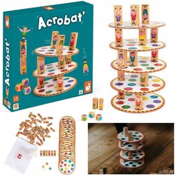 Janod Gra zręcznościowa Akrobaci Rodzinna 5 lat+