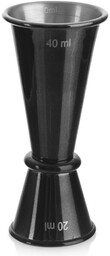 Miarka barmańska stalowa dwustronna BLACK 20/40 ml