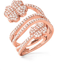 Biżuteria FOLLI FOLLIE 3R17S048RC-52. Pierścionek, Kolor różowy. Kobieta.