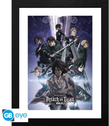 Plakat w ramce Attack on Titan - S4