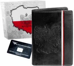 KOCHMANSKI portfel męski skórzany Z ORŁEM 1350