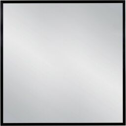 Lustro łazienkowe w czarnej ramie aluminiowej 80x80cm