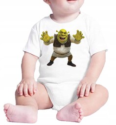 Shrek 3131 Fiona Body Dziecięce Śpioszki Bajka 80