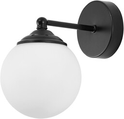LAMPA ŚCIENNA KINKIET NOWOCZESNY CZARNY FINO W1
