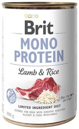 BRIT MONO PROTEIN LAMB & BROWN RICE 12x400g