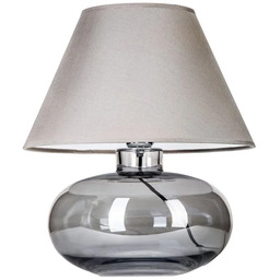 LAMPA STOŁOWA 4concepts Bergen Czarny transparentny - szary